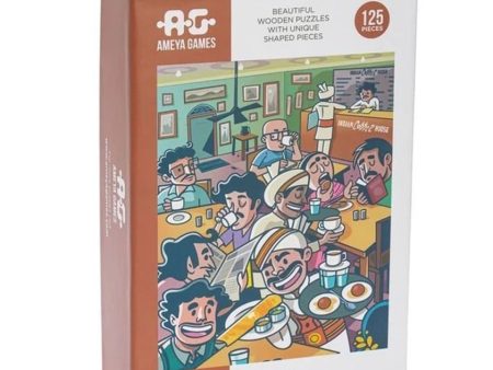 Indian Coffee House - 125 Piece Wooden Jigsaw Puzzle Fashion