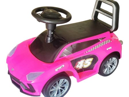 Ride on & Push Car with Horn, Steering, Backrest and Under Seat Storage - Pink Online