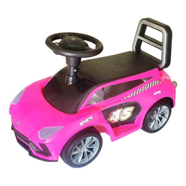 Ride on & Push Car with Horn, Steering, Backrest and Under Seat Storage - Pink Online