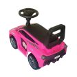 Ride on & Push Car with Horn, Steering, Backrest and Under Seat Storage - Pink Online