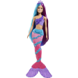 Original 7 in 1 Barbie Dreamtopia Mermaid 2 Toned Hairs With Accessories Supply