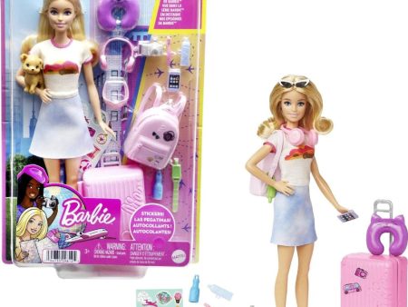 Original Barbie Doll and Accessories Travel Set With Puppy Sale