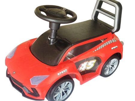 Ride on & Push Car with Horn, Steering, Backrest and Under Seat Storage - Red Hot on Sale