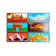 1-50 Numbers Monuments Jigsaw Strip Puzzle For Cheap