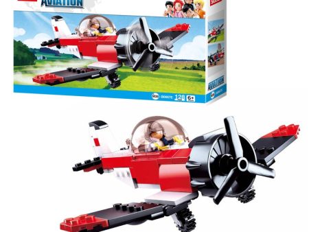 Aviation III - Farm Plane Building Blocks Set (128 Pcs) on Sale