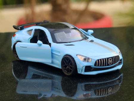 Diecast Resembling Mercedes AMG GT (3261) with strips Car (1981 Model) - (Assorted Colors) Online Sale