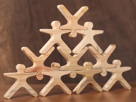 Acrobots  - Educational  Balancing Wooden Toy, Giant Human Stacking  Game -16 pieces Online Hot Sale