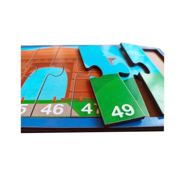 1-20 Numbers Monuments Jigsaw Strip Puzzle Online now