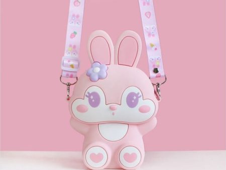 Little Bunny Zipper Sling Bag with Mirror, Comb and Keychain (Assorted Colours) Supply