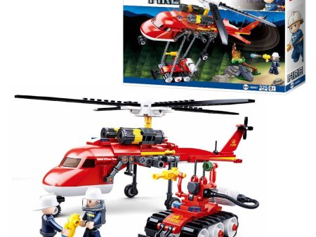 Fire-Helicopter Building Blocks For Children ( 325 Pieces) For Sale