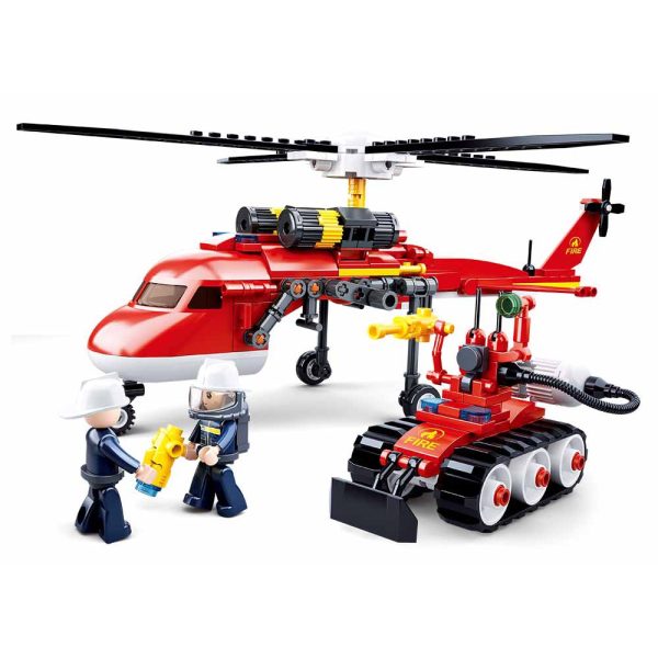 Fire-Helicopter Building Blocks For Children ( 325 Pieces) For Sale