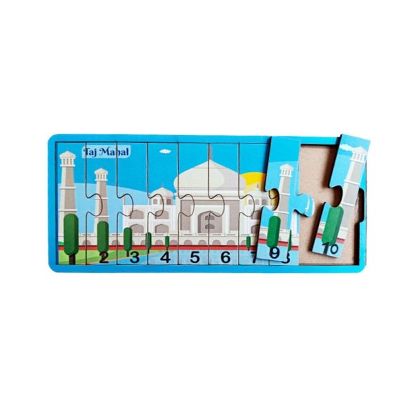 1-20 Numbers Monuments Jigsaw Strip Puzzle Online now