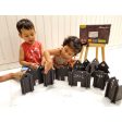 Active Architect City Scape (Chalkboard City Building Toy) - 24 Interlocking Wooden Pieces For Discount