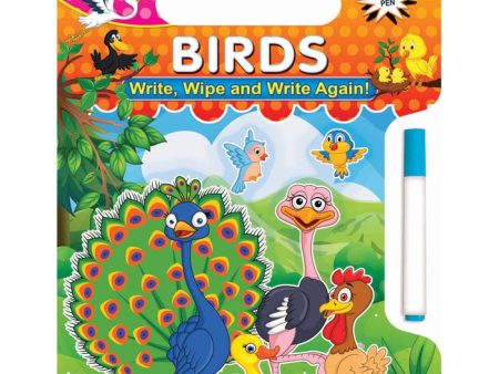 Write and Wipe Book - Birds Online now