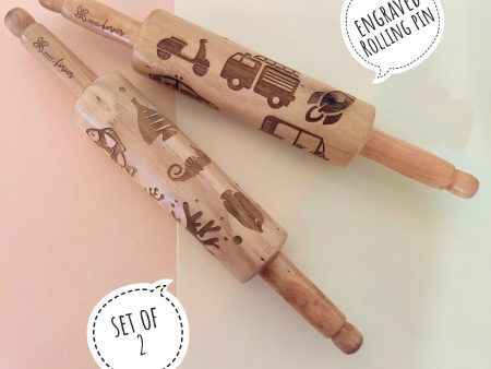 Rolling Pin Combo (Vehicle & Dino) – Set of 2 For Cheap