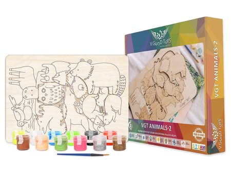 Animals Wooden Puzzle Set (2) For Cheap